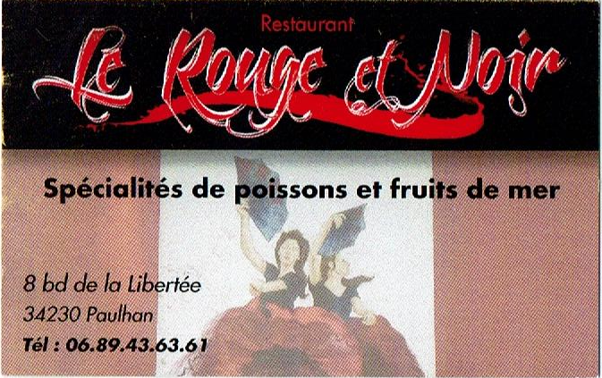 Restaurant Le Rouge et Noir